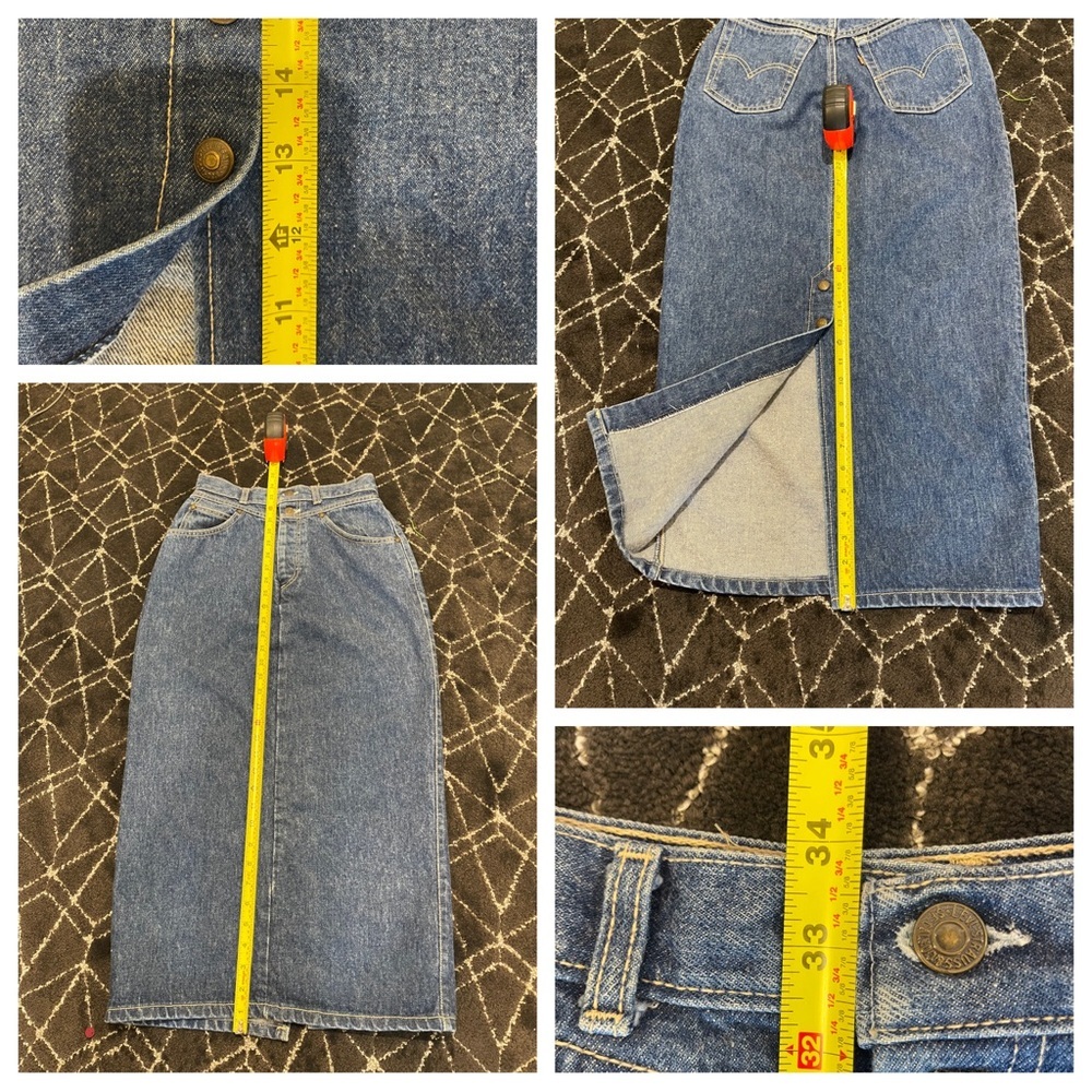 Vintage Levi’s denim jean skirt - Picture 9 of 9